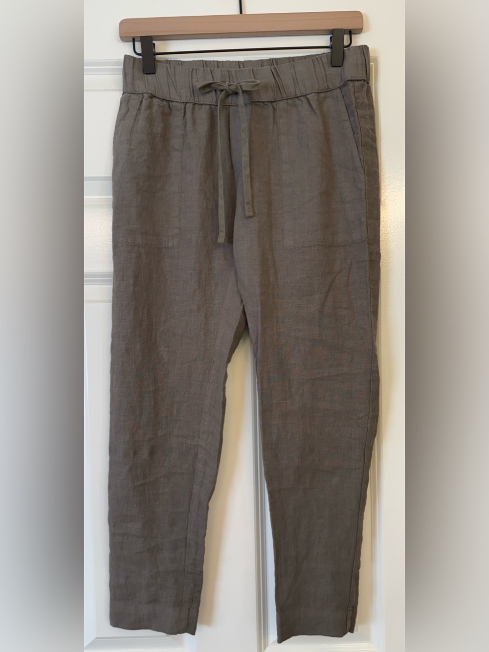 Enza Costa French linen pants Coastal Luxe Minimalist size 0